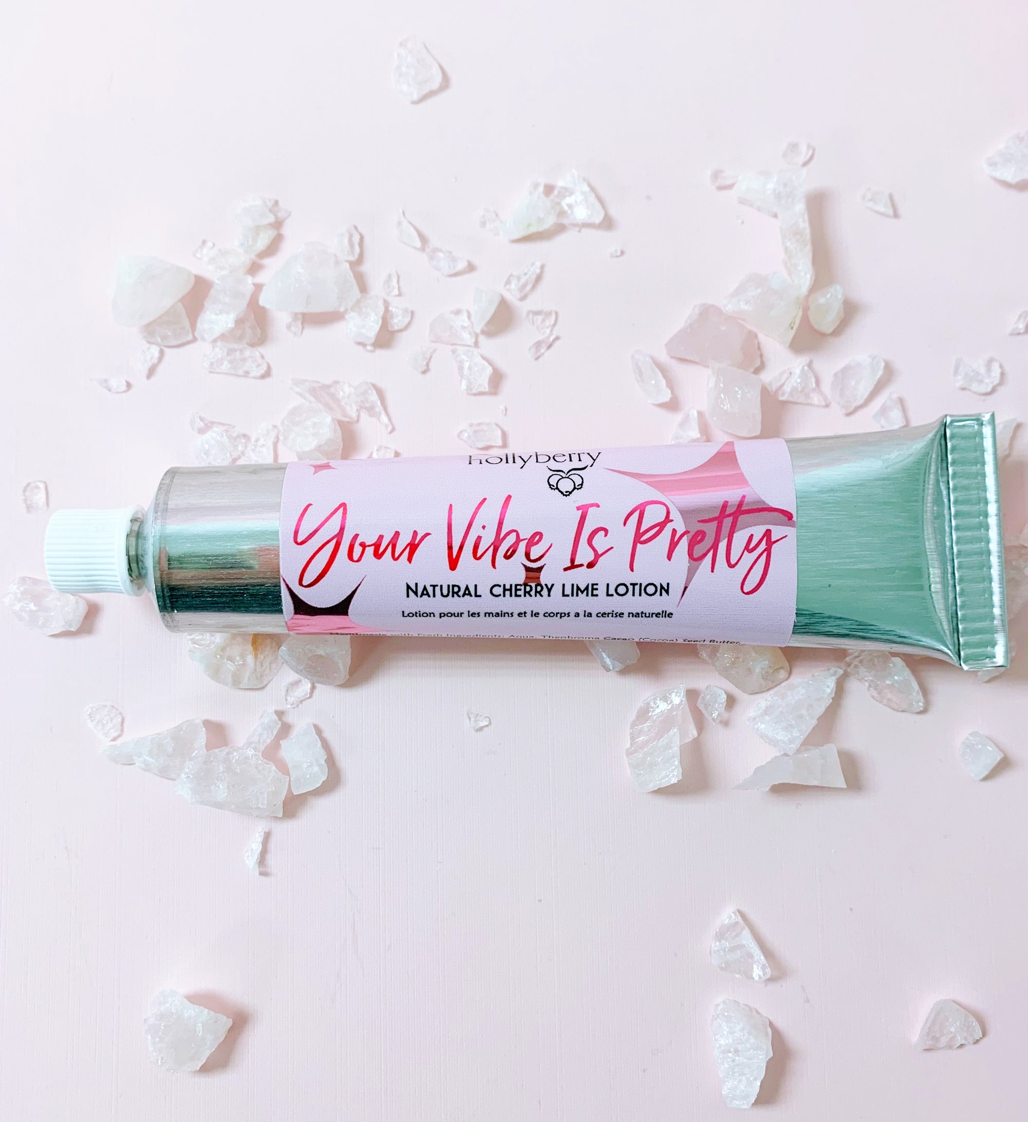 Your Vibe Is Pretty — Natural Cherry Lime Lotion Handcrafted Botanical Lotion