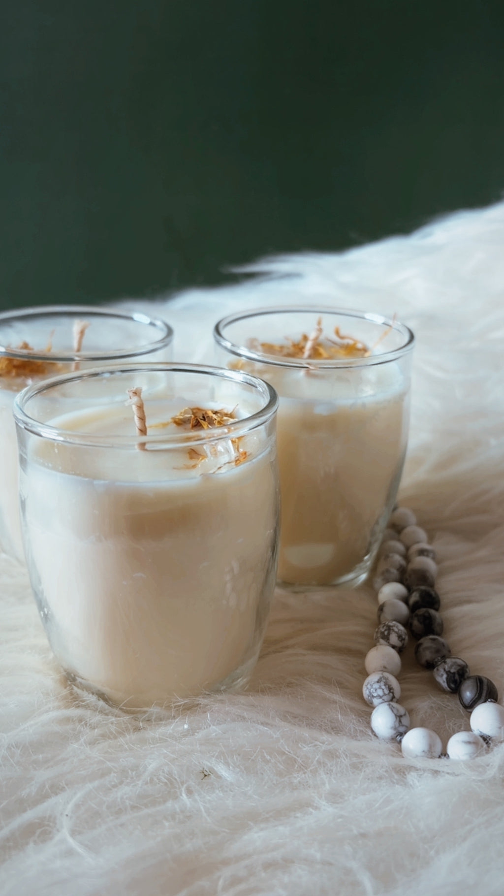 Quartz & Sunlight | Lemongrass, Calendula & Clear Quartz Botanical Candle