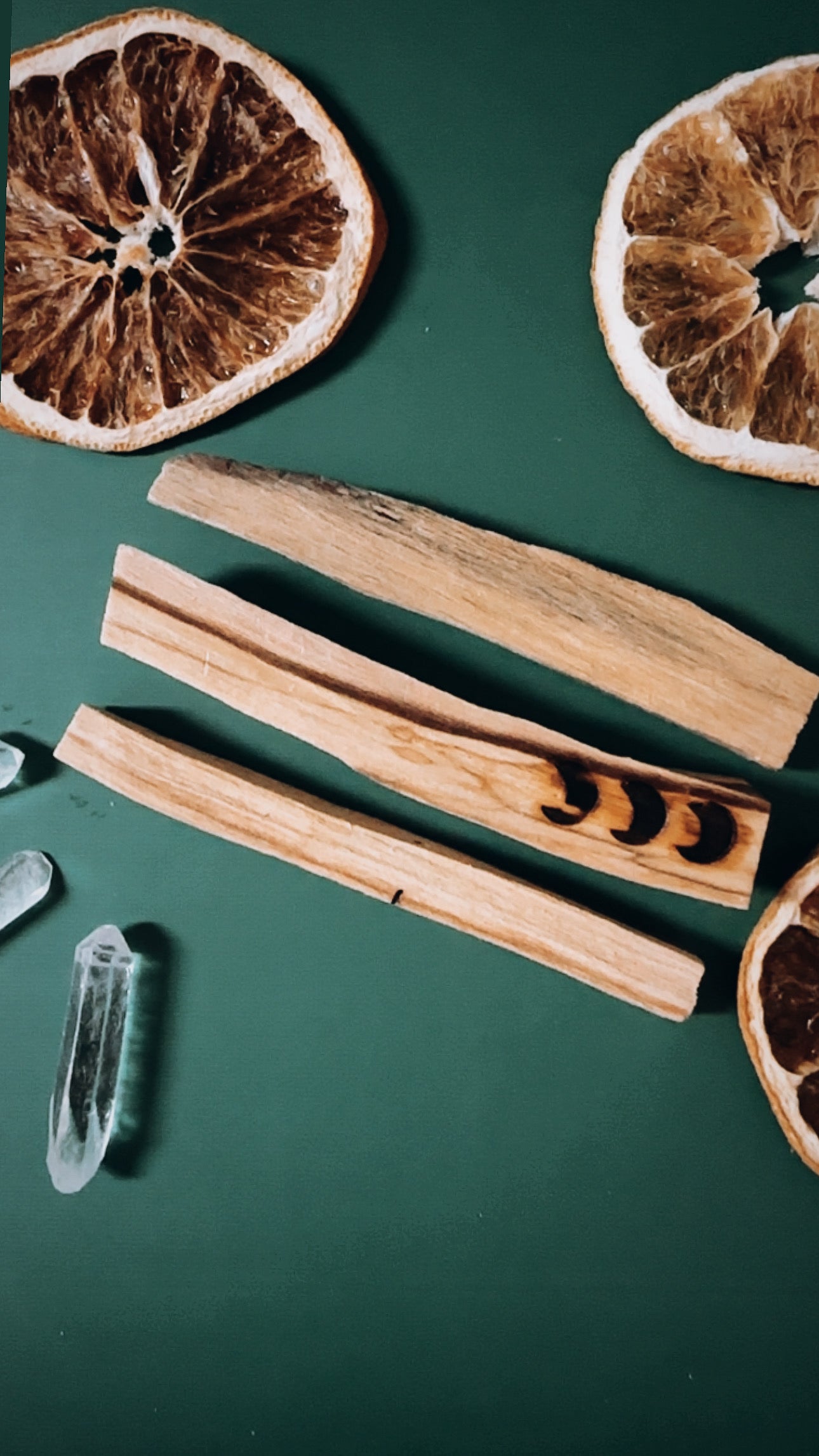 Palo Santo with Moon Phases