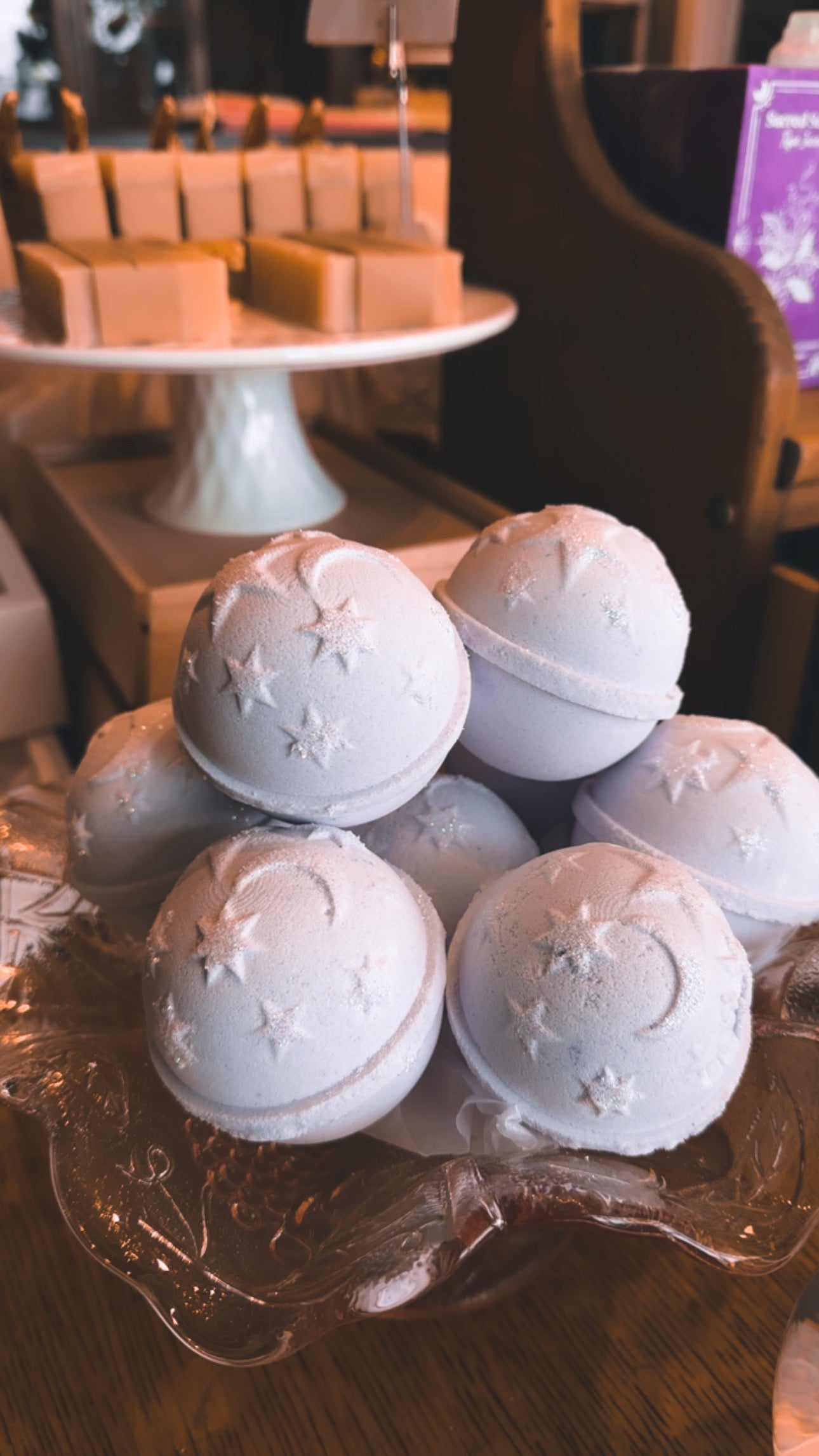Lavender Moon Bath Bomb with Patchouli