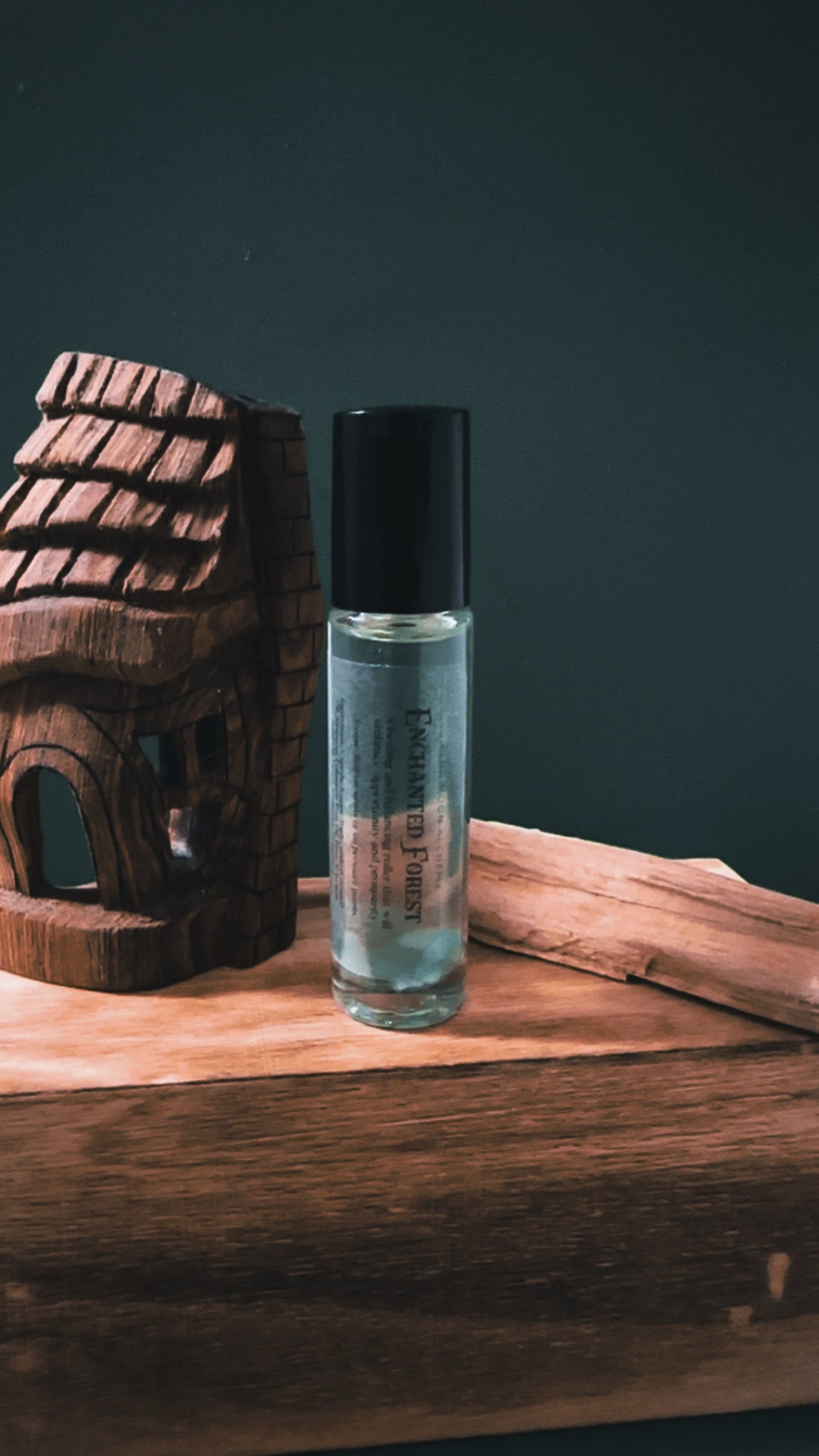 Enchanted Forest Essential Oil Roller — Juniper • Pine • Green Aventurine Magic
