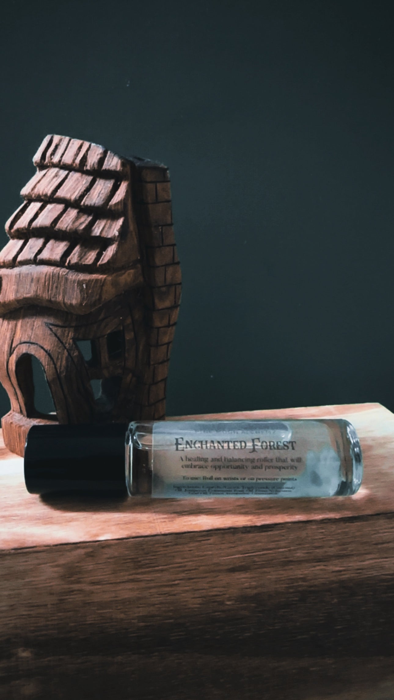 Enchanted Forest Essential Oil Roller — Juniper • Pine • Green Aventurine Magic