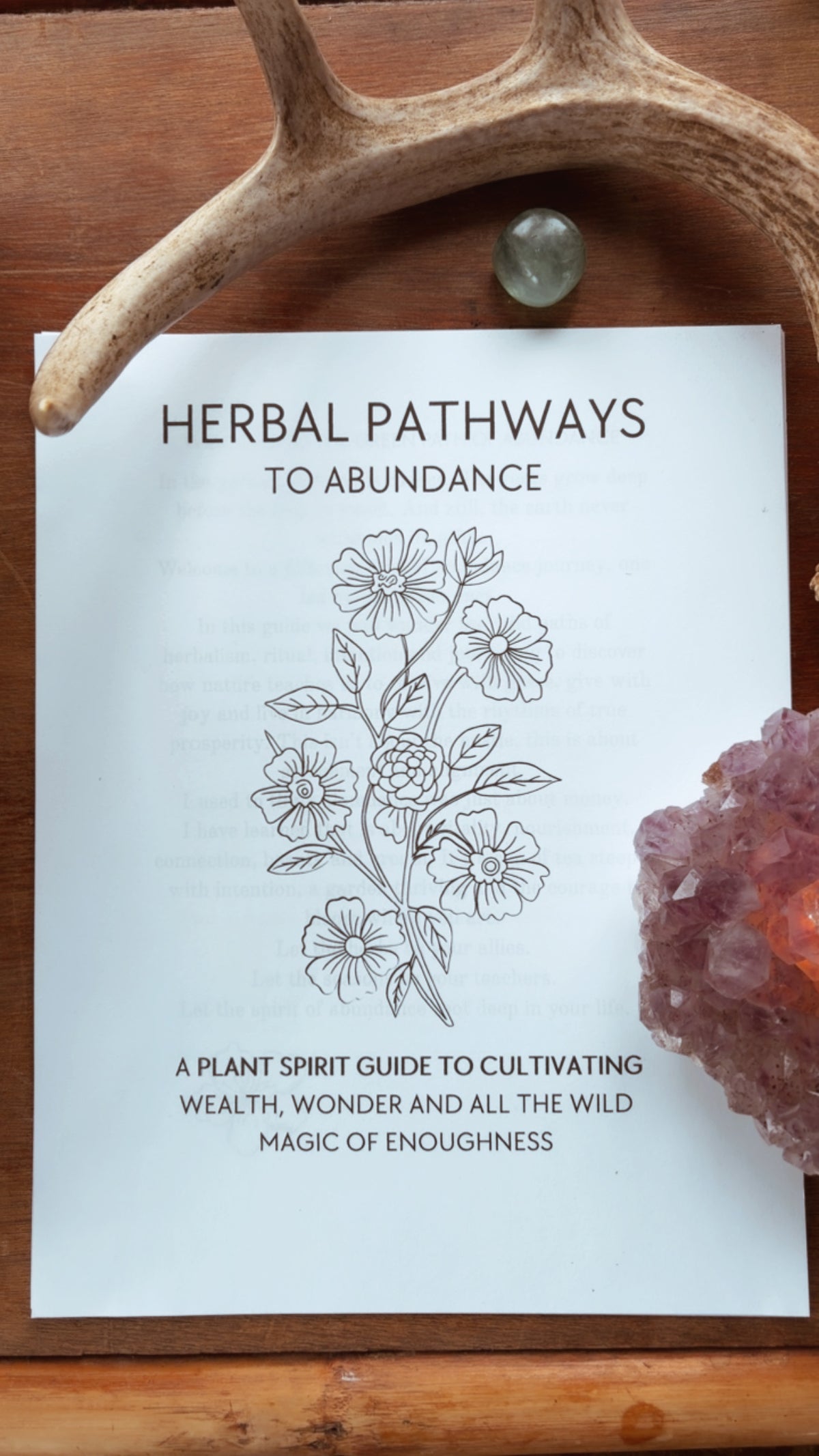 Herbal Pathways to Abundance A 5-Herb Ritual Journey into Rooted Wealth, Nervous System Nourishment & the Magic of Enoughness / Digital Download