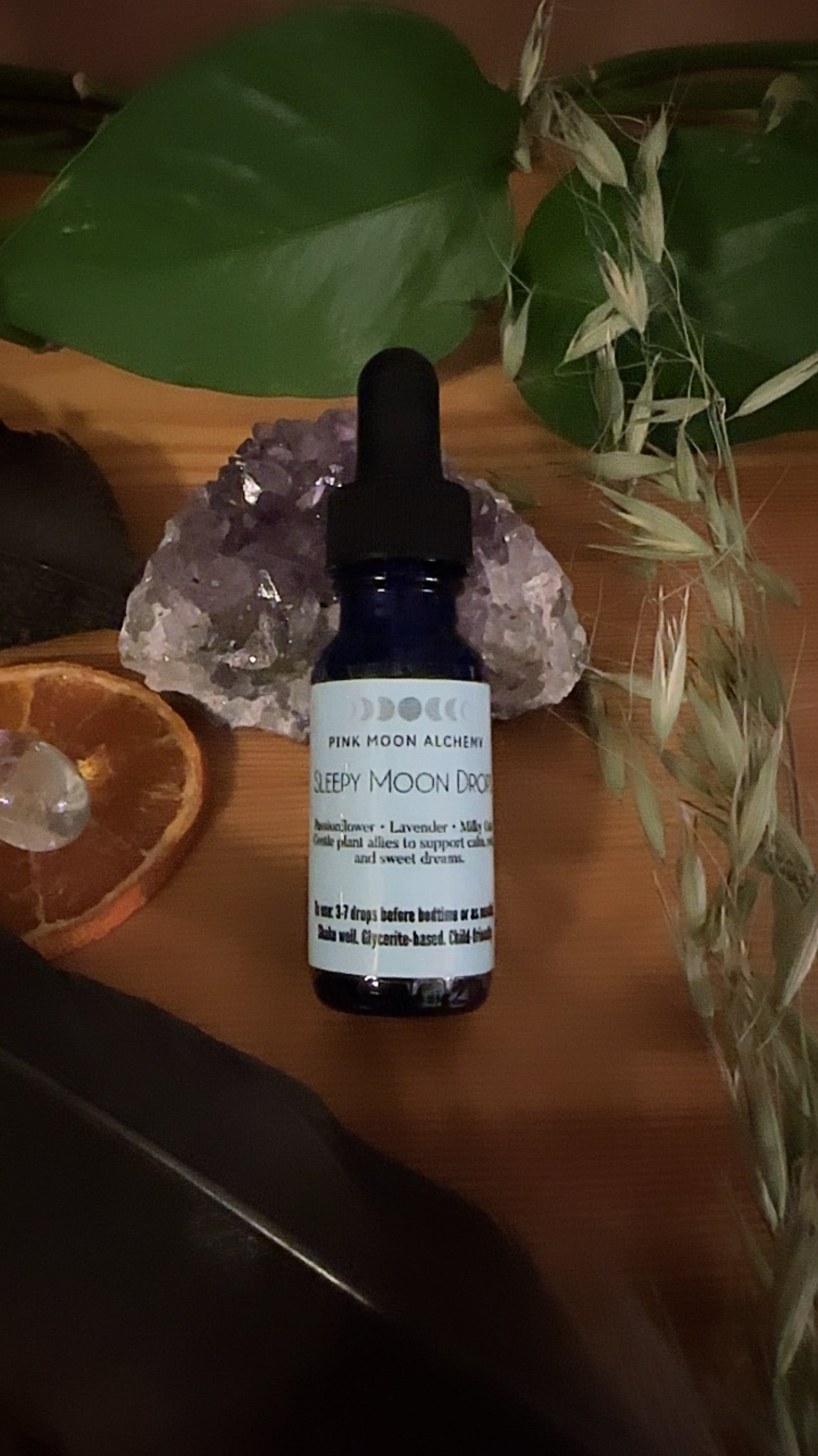 Sleepy Moon Drops - Gentle Herbal Glycerite for Calm, Rest & Nervous System Support