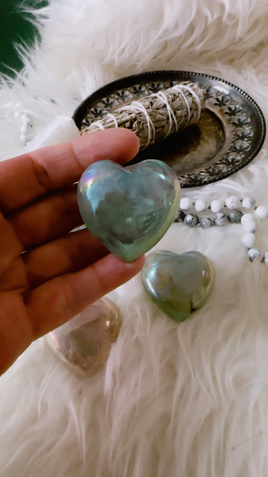 Labradorite Heart – Stone of Intuition, Protection & Inner Magic