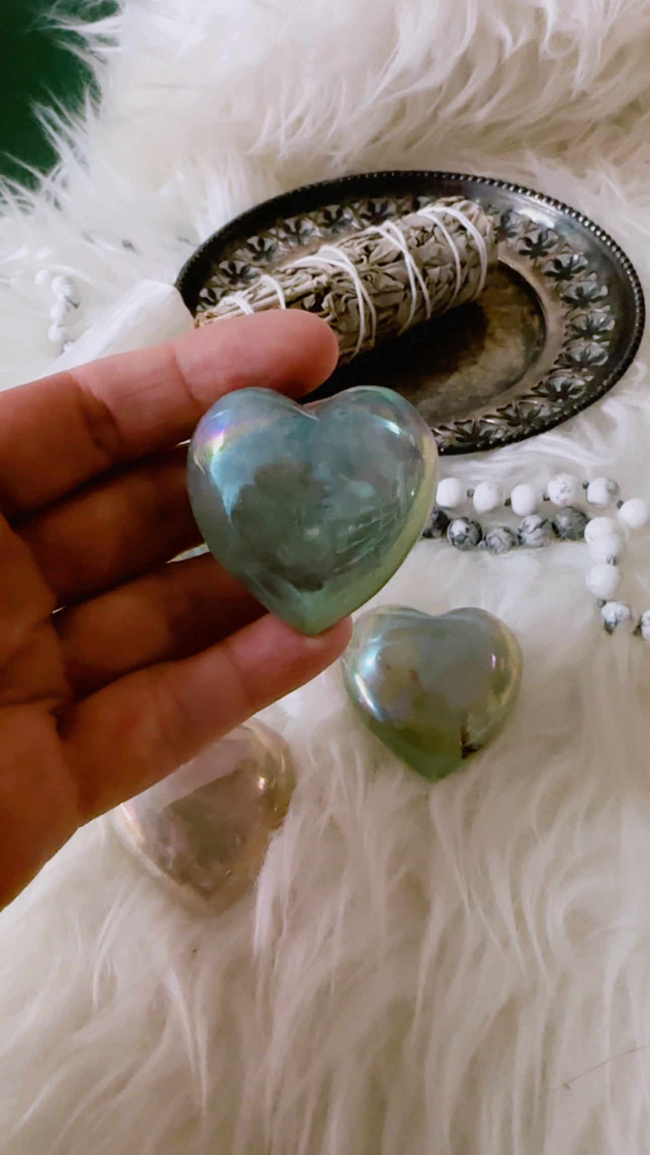 Labradorite Heart – Stone of Intuition, Protection & Inner Magic