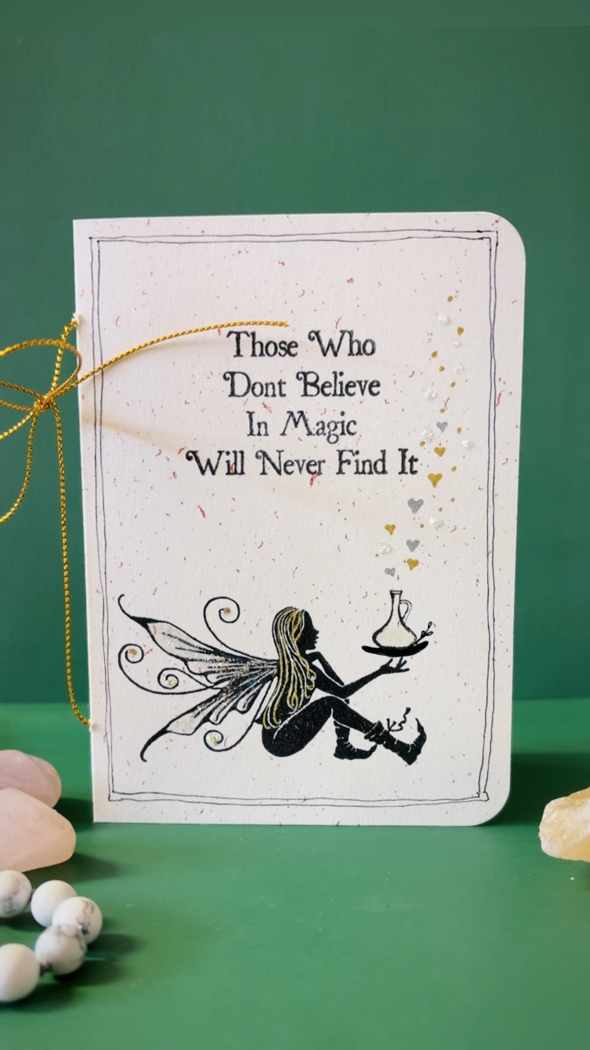 Those Who Believe in Magic – Handmade Fairy Greeting Card | 4” x 5.5”