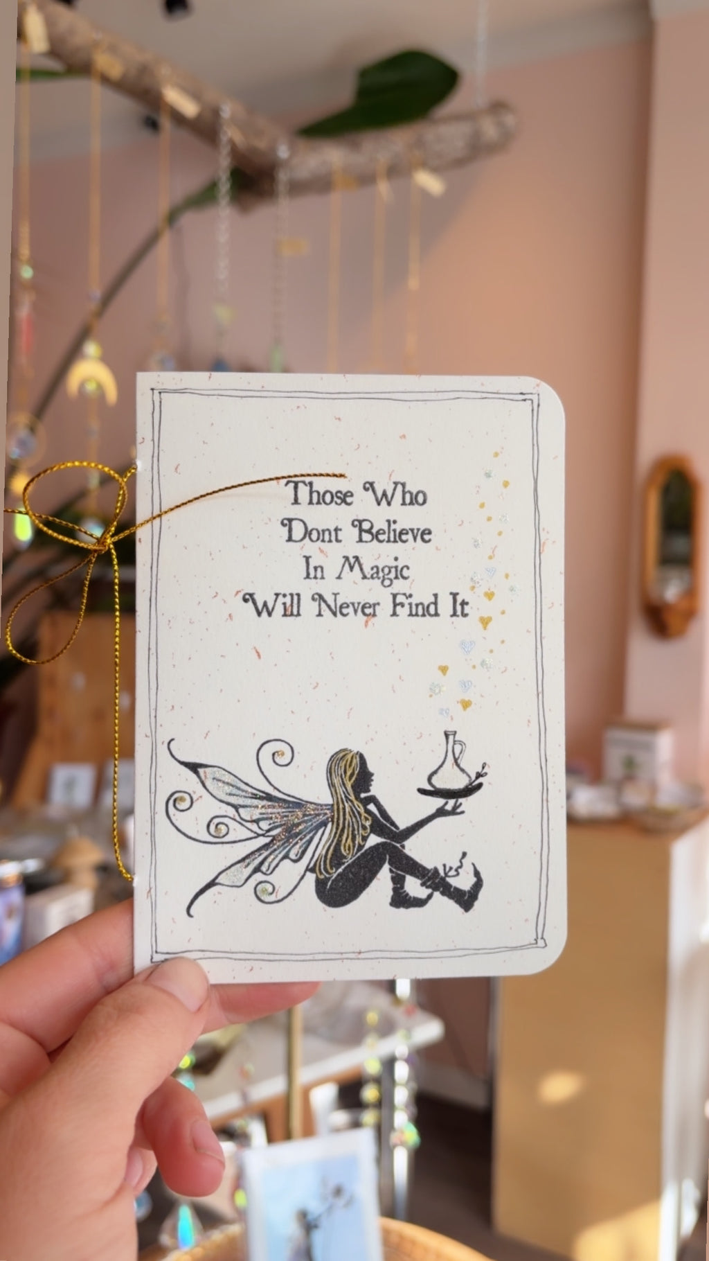 Those Who Believe in Magic – Handmade Fairy Greeting Card | 4” x 5.5”