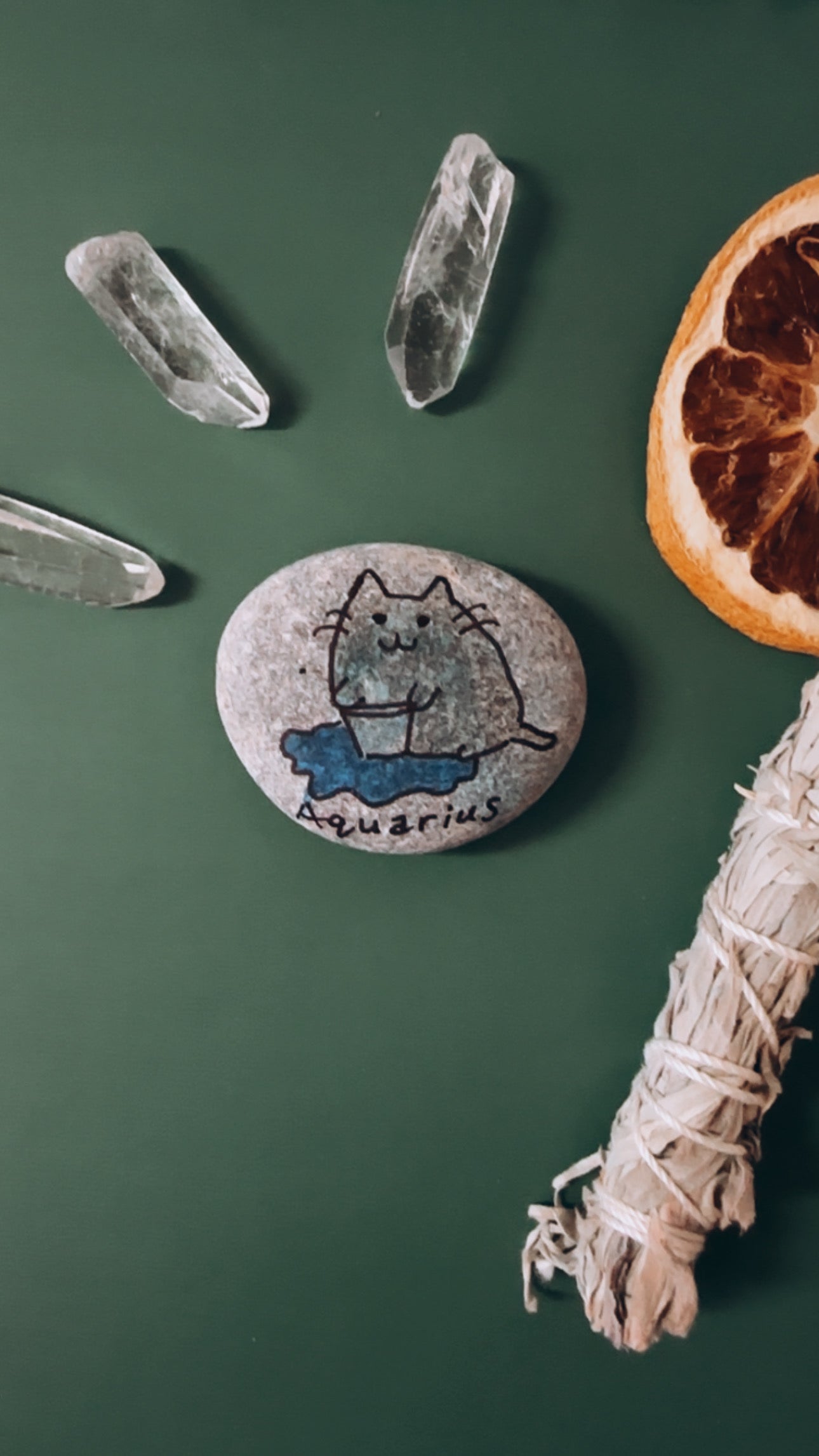 Zodiac Kitty Stones