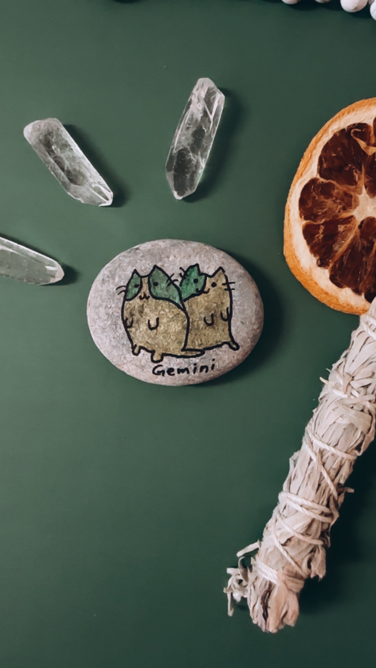 Zodiac Kitty Stones