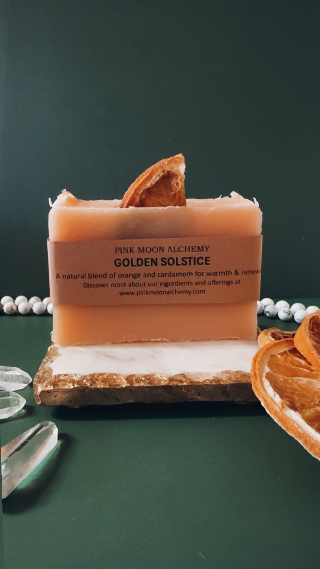 Golden Solstice - Natural Orange & Cardamom Bar Soap